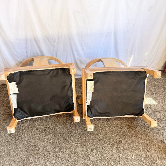 Mid 20th Century Ming Style Wooden Horseshoe Chairs by Harris Marcus Furniture - A Pair For Sale - Image 5 of 9