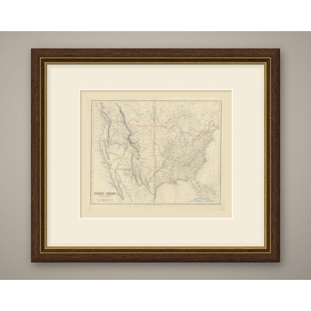 This is an original antique engraved map, colored by hand, from fullarton's companion atlas to the gazetteer of the world....