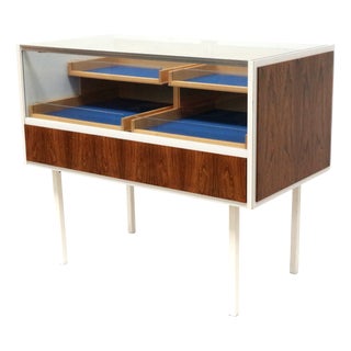 Vintage Glass Counter with Drawers, 1970s For Sale