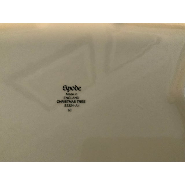 Spode Christmas Tree Star-Shaped Serving Dish For Sale - Image 6 of 6