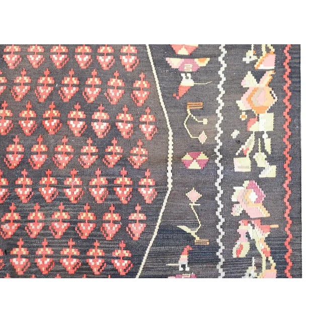 Vintage Anatolian Turkish Kilim Rug For Sale - Image 4 of 13