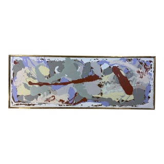 "Sideview 1" Contemporary Abstract Mixed-Media Painting by Joseph Malekan, Framed For Sale