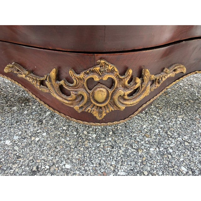 Antique Hand-Painted French Bombe Buffet For Sale - Image 10 of 18