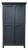 Large Parisian Black Wardrobe, 1950s For Sale