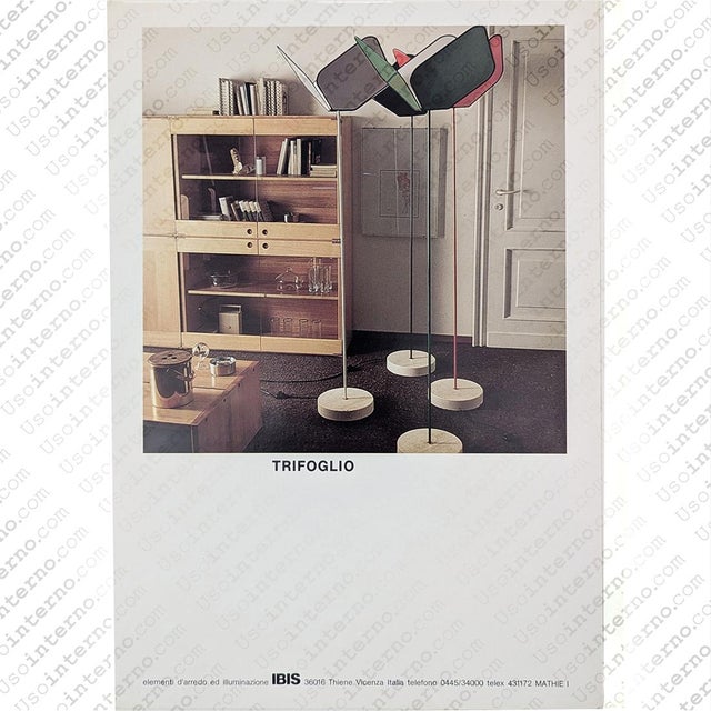 Trifoglio Floor Lamp by Piero De Longhi for Ibis, 1970s For Sale - Image 16 of 17