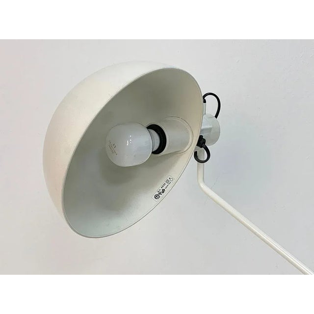 1970s Adjustable Desk Lamp in White and Black from Guzzini, Italy, 1970s For Sale - Image 5 of 16