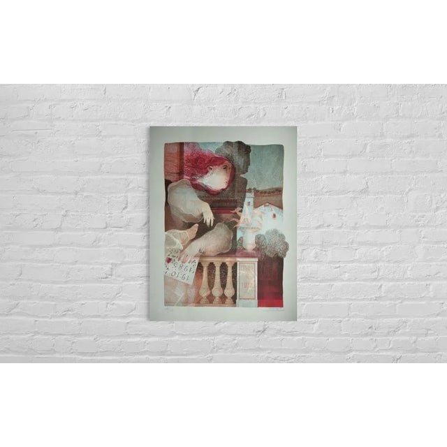 1980s Álvar Suñol Muñoz-Ramos, Amistat en els jardins del casino, 1985, Lithograph For Sale - Image 5 of 9