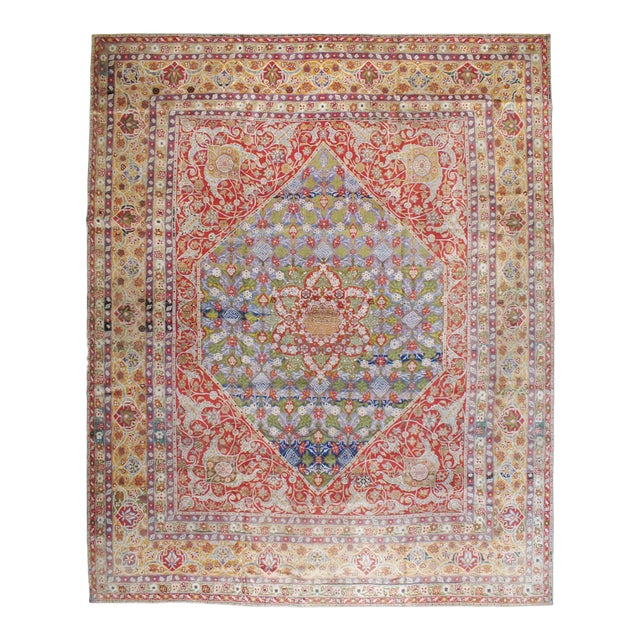 Galerie Shabab Collection Early 20th Century Persian Tabriz Carpet For Sale