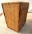 Chinoiserie Vintage Set Tortoise Rattan Woven Waste Bin, Paper Holder and Desk Organizer For Sale - Image 3 of 11