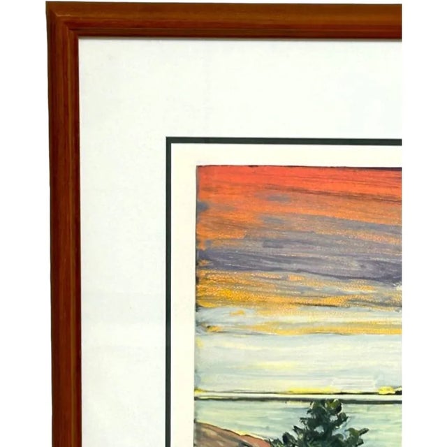 This vintage Ann Hogle original watercolor painting titled “Falkland Island” is a one-of-a-kind masterpiece that would be...