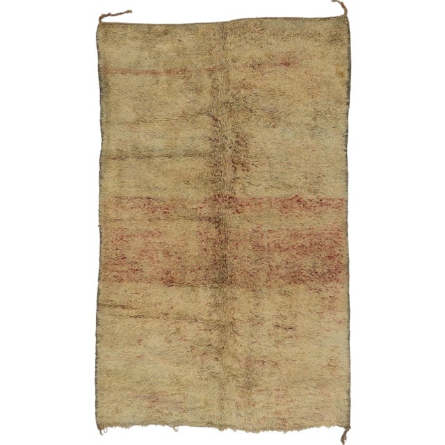 Vintage Berber Beni Mrirt Moroccan Rug - 06'04 X 10'04 For Sale - Image 9 of 9