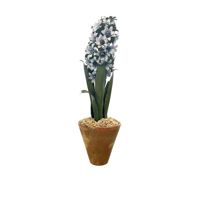 2000 - 2009 Tommy Mitchell Tole Potted Hyacinth For Sale - Image 5 of 11