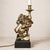 20th Century Brass-Tone Lion Table Lamp, Neoclassical Black Shade, 28.5 Inch For Sale - Image 18 of 18