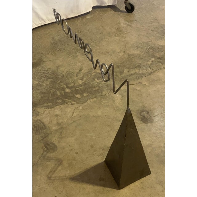 1970s "Nevermore" — Abstract Steel Sculpture, Herbert Simon 1972 For Sale - Image 5 of 5