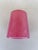 Contemporary Vintage Pink Glass Vase Candle Holder For Sale - Image 3 of 6