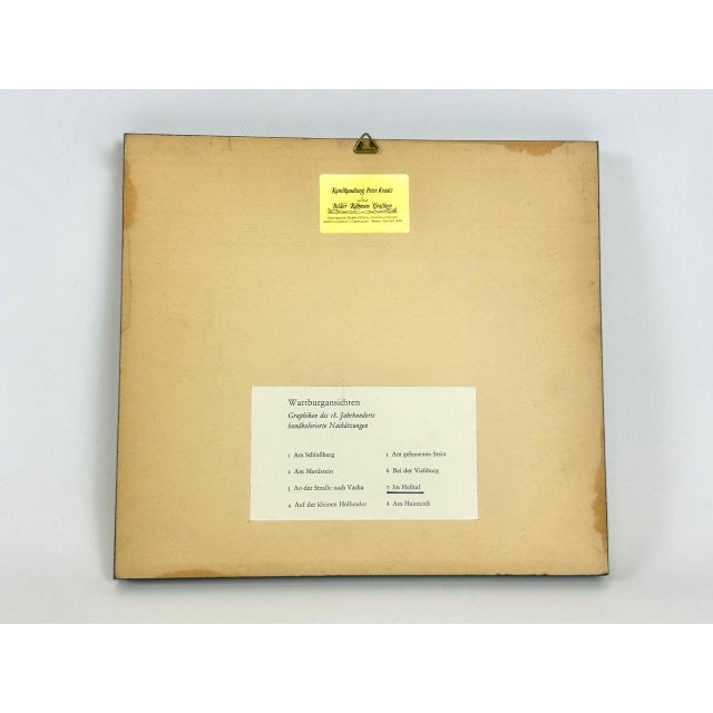 Konrad Horny after Carl Wolff, Todenwarth, Im Helltal, Color Etching on Paper, 18th Century, Framed For Sale - Image 10 of 11