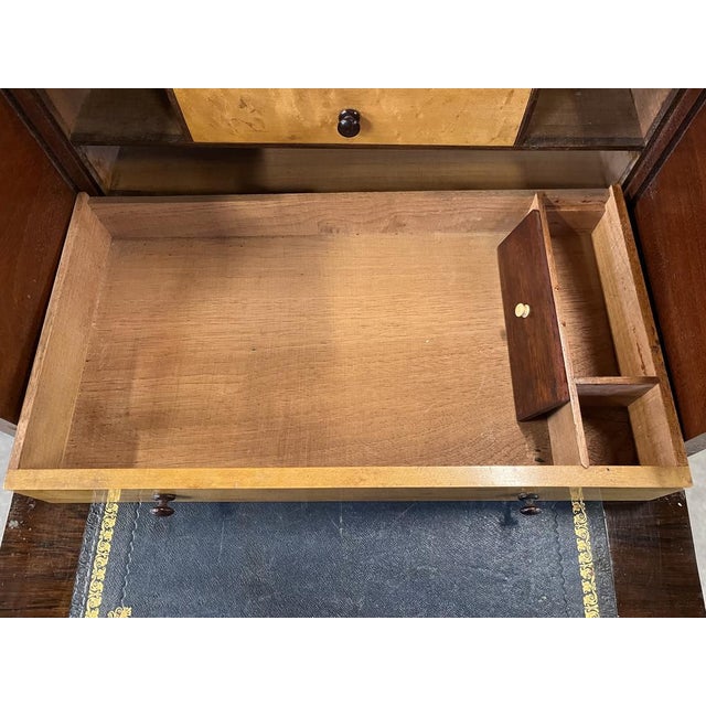 19th Century English Mahogany Campaign Secretary Chest For Sale - Image 10 of 15