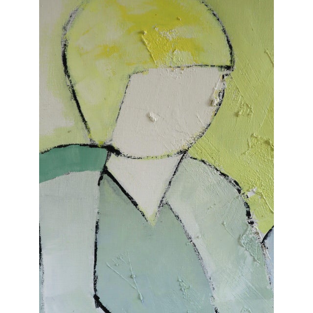 Mid-Century Modern 'Afternoon Lesson' Expressive Figurative Oil Painting by Swedish Artist Hans Osswald (1919-1983), Framed For Sale - Image 9 of 13