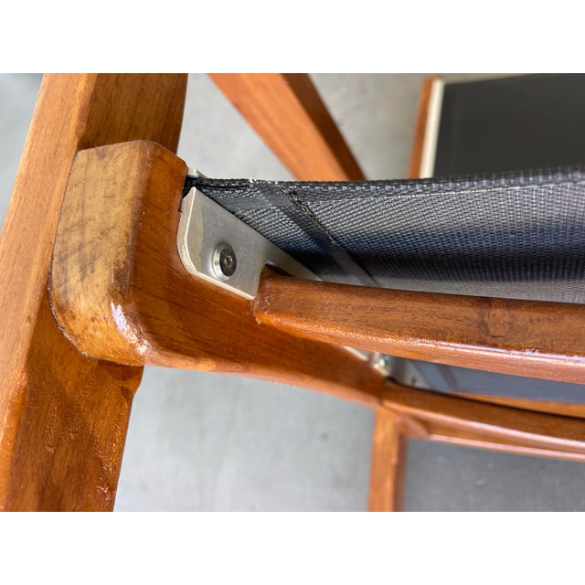 Vintage Teak Sling Patio Arm Chairs for Robb & Stucky, a Pair For Sale - Image 11 of 14