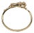 Concrete Jungle Chic - Fierce Leopard Bangle W Diamond Accents in 14k Solid Gold For Sale