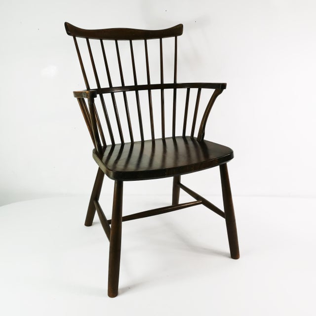 Wood Chair attributed to Borge Mogensen for Fredericia Stolefabrik, Denmark, 1950s For Sale - Image 7 of 18