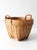 Brown Vintage French Country Style Woven Basket For Sale - Image 8 of 14