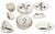 Off-white 1950s Mid-Century Modern "Contempora" Dinner Service Metlox Poppy Trail - 84 Pieces For Sale - Image 8 of 16