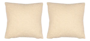 Teddy Ivory 22x22 Pillow, A Pair