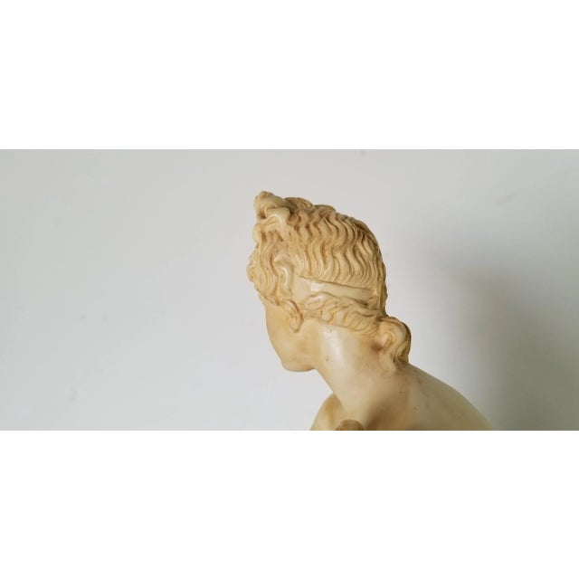 Stone A. Santini Italian Classic Venus Nude Female Sculpture on Marble Base/ Sold For Sale - Image 7 of 13
