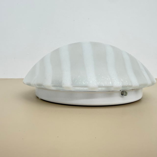 Glass Zebra Flush Mount from Peil & Putzler, Germany, 1970s For Sale - Image 6 of 18