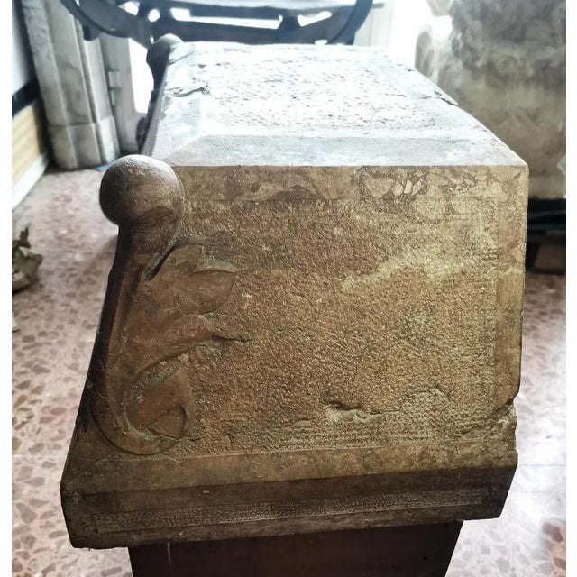 Stone & Pink Marble Base Shelf For Sale - Image 5 of 7