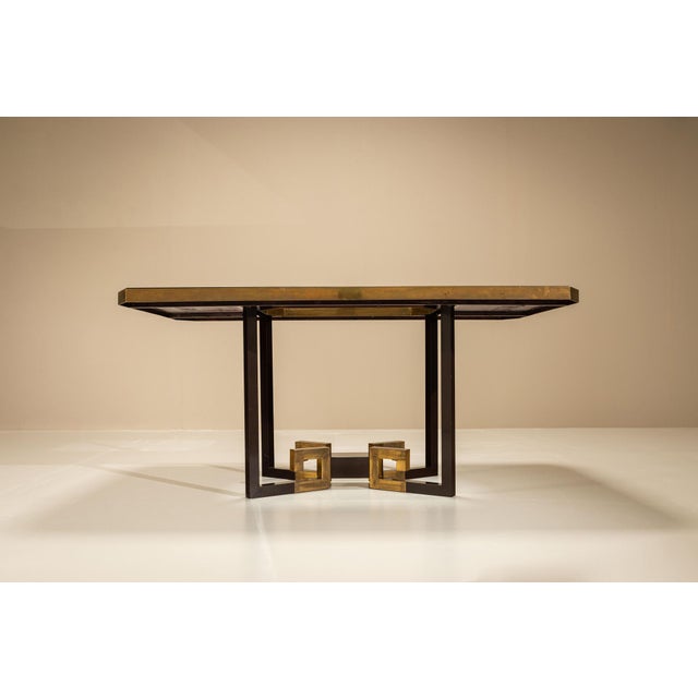 1970s Dining Table by Sandro Petti for Angelo Metallarte, Italy, 1970s For Sale - Image 5 of 14