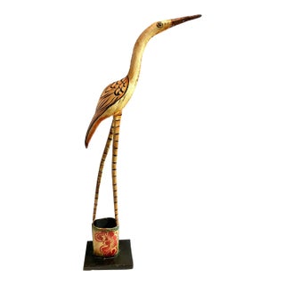 Great Egret Vase For Sale