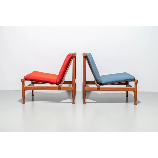 1960s Lounge Chairs in Teak by Kai Lyngfeld Larsen for Søborg Møbelfabrik, 1960s, Set of 2 For Sale - Image 5 of 9