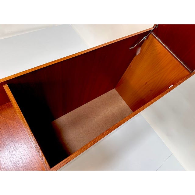 Brutalist Design Teak Storage Unit or Room Divider with Shelves, Denmark, 1970s For Sale - Image 11 of 18