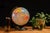 Mid-Century Modern Vintage 12" Precision Lighted Glass Desktop Globe For Sale - Image 3 of 6
