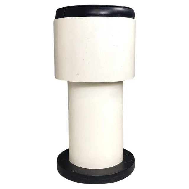Italian Space Age Black and White High Bar Stool, 1960s For Sale - Image 11 of 11