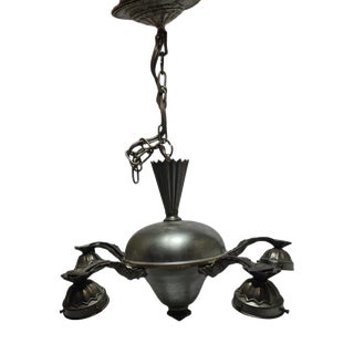 Vintage Art Nouveau Chandelier, Poland, 1970s For Sale