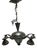 Vintage Art Nouveau Chandelier, Poland, 1970s For Sale