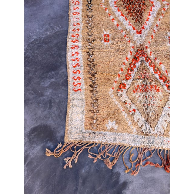 1980s 1980s Handknotted Moroccan Wool Rug - 5'5" X 11'6" Ft For Sale - Image 5 of 10