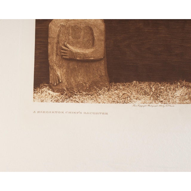 Late 20th Century After Edward Curtis “A Nakoaktok Cheif’s Daughter” Photogravure Restrike For Sale - Image 5 of 9