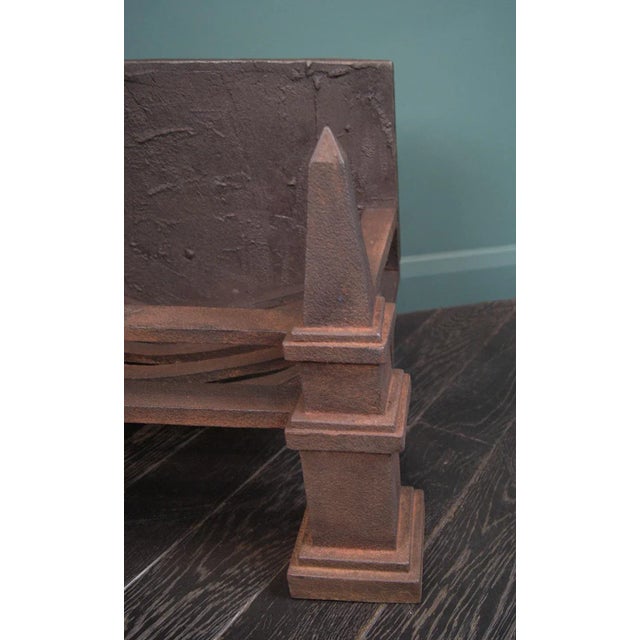 Wrought and Cast-Iron Fire Basket, 1900 For Sale - Image 3 of 5