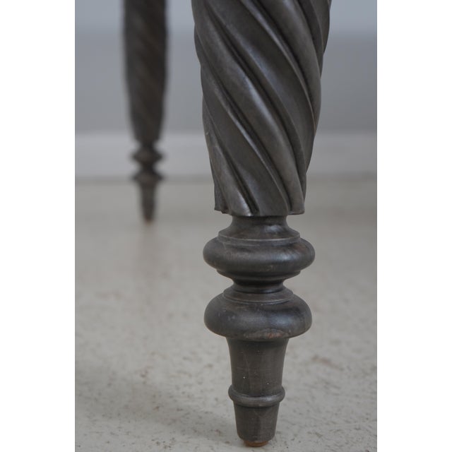 Ethan Allen British Classics Gray Finish Dining Table For Sale - Image 9 of 18