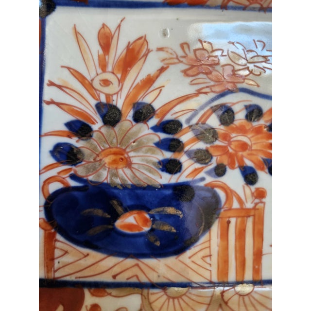 Ceramic 19th Century Antique Japaness Emari Plate Circa 1850 For Sale - Image 7 of 10