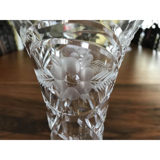 Vintage Crystal Vase, 1970s For Sale - Image 12 of 18