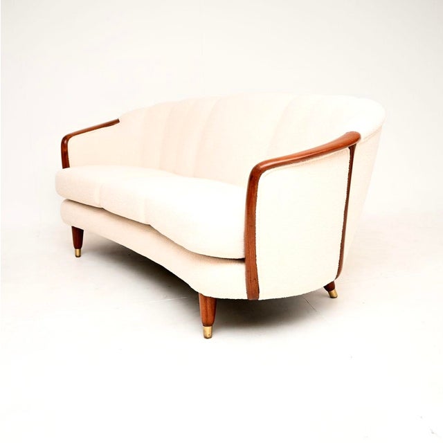 Vintage Swedish Cocktail Sofa, 1950s For Sale - Image 6 of 13