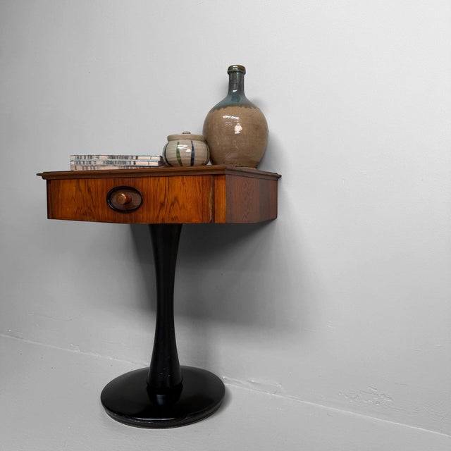 Mid-Century Side Table with Drawer, Italy, 1960s For Sale - Image 4 of 14