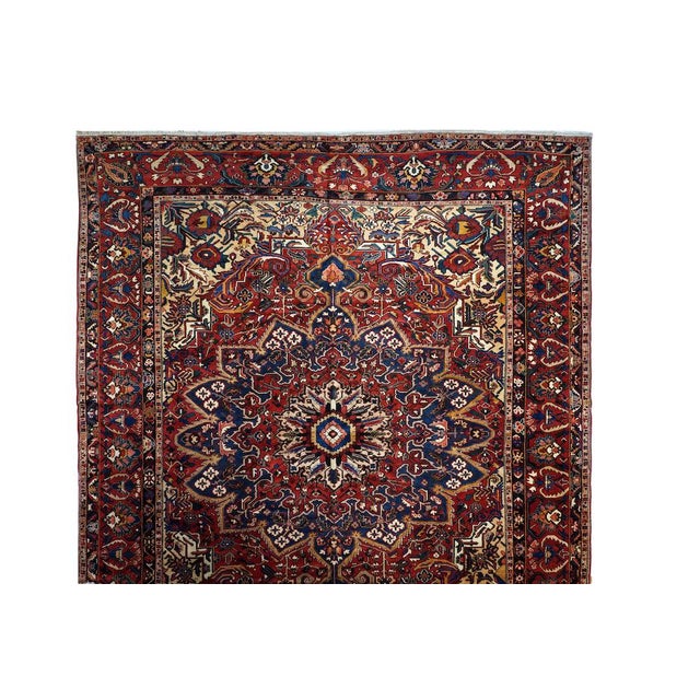 Persian Vintage Persian Bakhtiari Rug 12'8'' X 15'4'' For Sale - Image 3 of 11