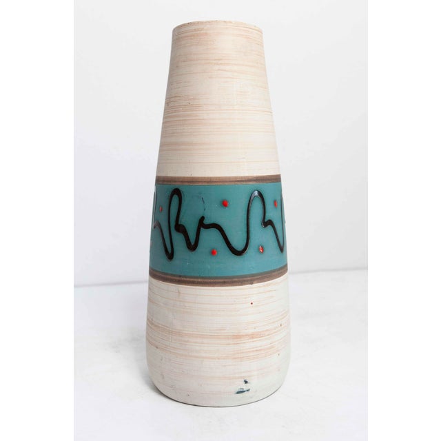 Ceramic Large West German Ceramic Vase from Scheurich Keramik, 1950s For Sale - Image 7 of 10