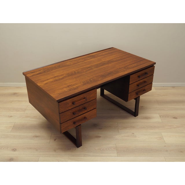 Danish Rosewood Desk Torben Valeur & Henning Jensen for Dyrlund, 1960s For Sale - Image 6 of 14